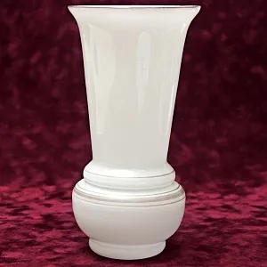 Агитационная Стеклянная Ваза «ВСХВ - Тракторист и Колхозница», Завод «Красный Май» СССР -1954 год.