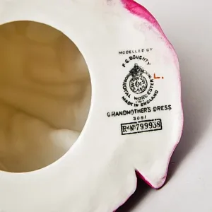 Коллекционная Фарфоровая статуэтка «Бабушкино платье», Royal Worcester Англия.