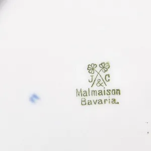 Антикварная Фарфоровая тарелка «Виноград», Jaeger, Thomas & Co. Германия, 1898 - 1923 годы.