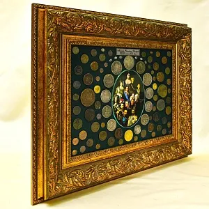 Настенное Коллекционное Панно - Картина «Монеты Российской Импении с XVIII до XX века».