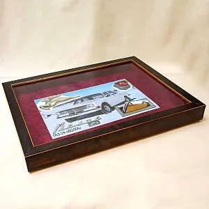 Памятное Подарочное Панно - Картина - Инсталляция «Автомобиль Волга ГАЗ - 24 - СССР». 