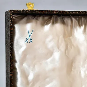 Редкость! Набор кофейных пар на 6 персон «Индийские цветы», Фарфор MEISSEN / МЕЙСЕН Германия.