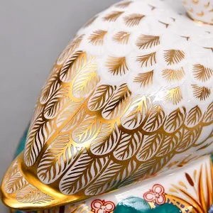 Коллекционное Пресс - Папье, Фарфоровая Статуэтка «ЛЕБЕДЬ», Royal Crown Derby Англия.