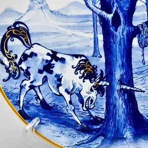 Коллекционная Фарфоровая Тарелка - Блюдо «Сказка. Храбрый Портняжка», MEISSEN Германия - 1988 год.