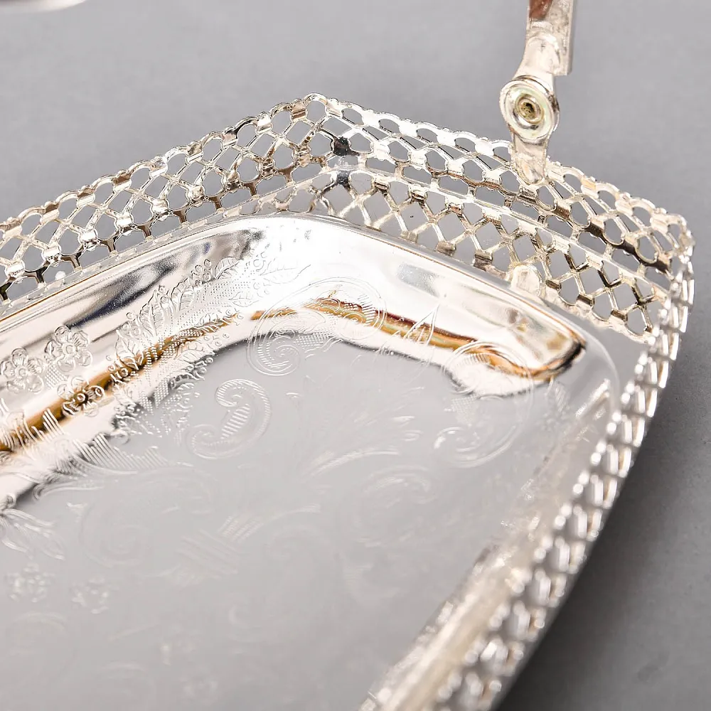 Винтажная Сухарница - Конфетница - Фруктовница, Метал Silverplate, Sheffield Англия, 70-е гг.
