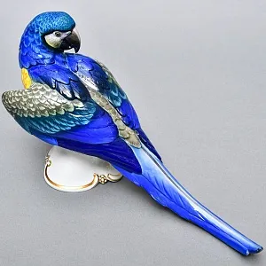 Коллекционная Фарфоровая статуэтка «Попугай Сине-Желтый АРА», ROSENTHAL Германия - 1936 год. 