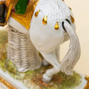 Большая Статуэтка «Генерал БЕССЬЕР на коне» Фарфор Scheibe - Alsbach Германия -1952-1972 г.