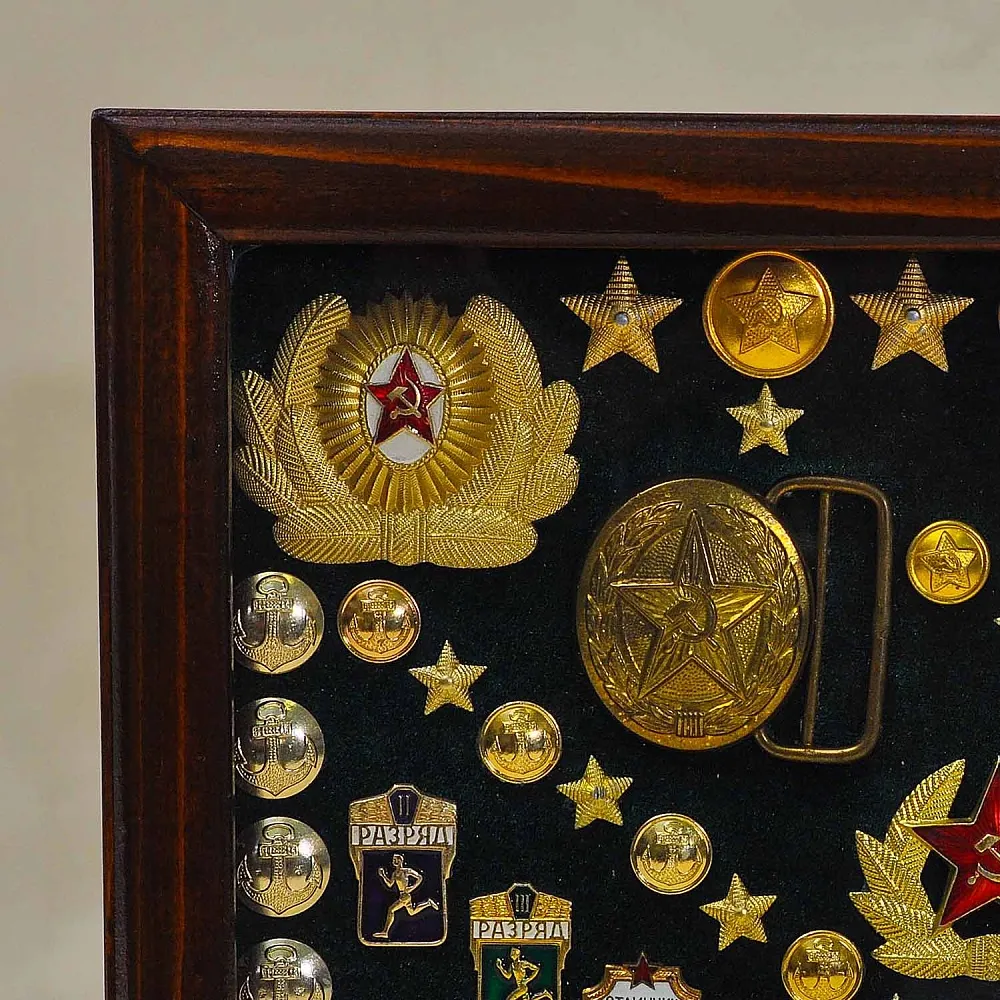 Настенное Панно - Картина «Элементы формы и Знаки отличия ВС СССР», Россия вторая половина ХХ в.