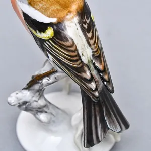 Коллекционная Фарфоровая статуэтка «Птица на ветке», ROSENTHAL Германия - 1960 год.