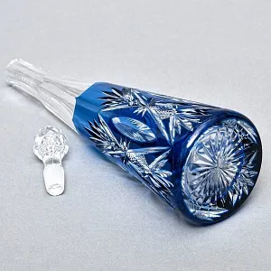 Редкость! Малый Хрустальный Графин - Штоф «Аквамарин» VAL SAINT LAMBERT Бельгия, конец 50-х гг.