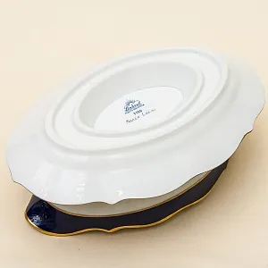 Кобальтовый Фарфоровый Столовый сервиз «Marie-Luise» на 6 персон, LINDNER Kups, Германия 60-гг.