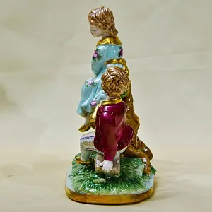 Коллекционная Фарфоровая Статуэтка «Дети на Качелях», Германия, вторая половина ХХ века.