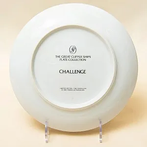 Коллекционная Тарелка «Парусные Корабли - CHELLENGE» Фарфор США, The FRANKLIN MINT -1981 год.