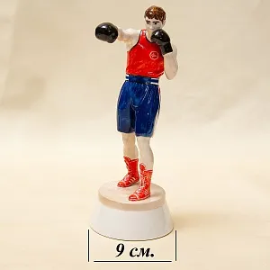 «Боксёр» - Авторская Коллекционная Фарфоровая Статуэтка, Россия.