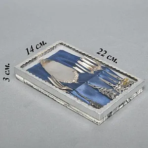 Десертный Набор Лопатка и Вилочки «Хильдесхаймская роза» Silverplate, Германия -60гг.