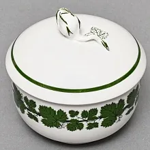 Фарфоровая Сахарница - Бонбоньерка - Шкатулка «Виноградная лоза», MEISSEN Германия.