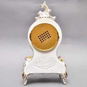 Винтажные Каминные Механические Фарфоровые Часы с боем «Время Роз», Franz Hermle & Sohn Германия 50 гг. 