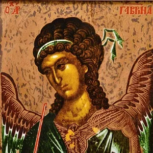 Фарфоровая Икона - Картина - Пласт «Архангел Гавриил», HEINRICH Германия, вторая половина ХХ века.