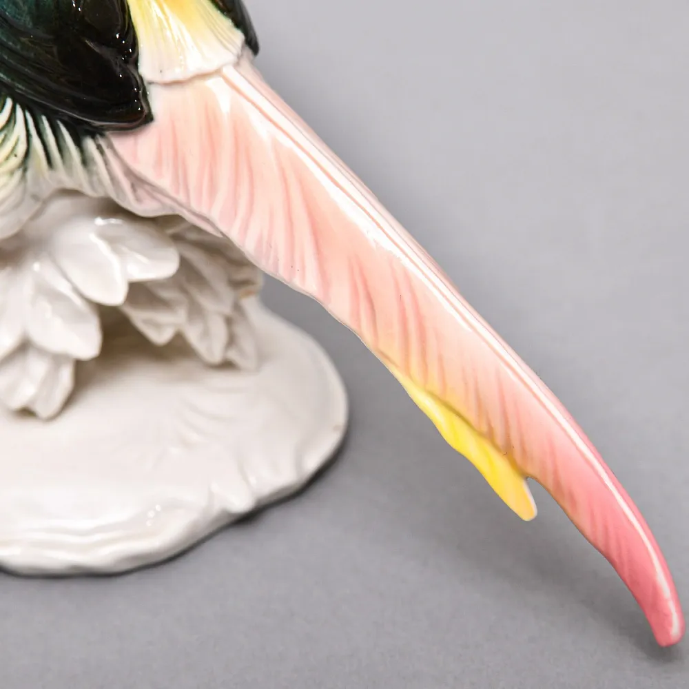 Коллекционная Фарфоровая Статуэтка «Птица - Золотой Фазан», Карл Энс / Karl Ens, Германия, 50-е гг. 