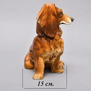 Коллекционная Фарфоровая статуэтка «Собака - Длинношерстная Такса», Karl Ens Германия.