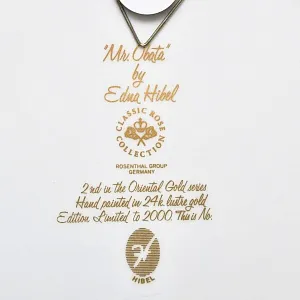 Авторская Фарфоровая тарелка - блюдо «Мистер Обата» Silver, Rosenthal Германия, 1974 - 1982 год. 