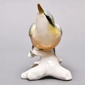 Коллекционная Фарфоровая статуэтка «Птица - Поползень», Карл Энс / Karl Ens, Германия, 50-е годы ХХ века.