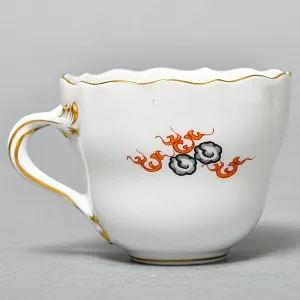 Коллекционная Кофейная пара «Серый Дракон», Фарфор, MEISSEN Германия, первая половина ХХ века.