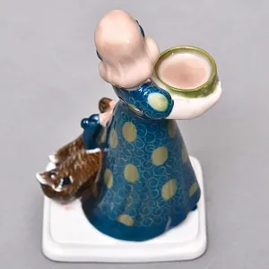  Антикварная Фарфоровая статуэтка «Девочка с утками», ROSENTHAL Германия, первая половина ХХ века.