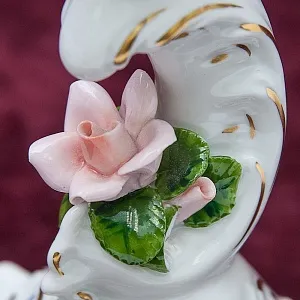 Подсвечник - Канделябр «Розы» на две свечи  Фарфор KAISER Porzellan Германия 1970 -1979гг.