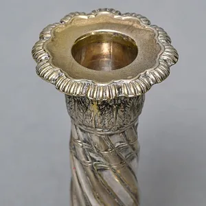 Антикварные Парные Подсвечники на одну свечу, Silverplate, SHEFFIELD Англия начало ХХ века. 