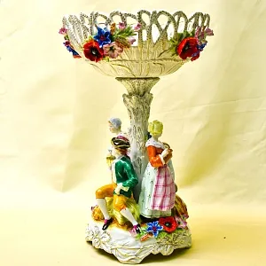 Редкость!!! Большая Фарфоровая Ваза «УРОЖАЙ», PLAUE Германия середина ХХ века.