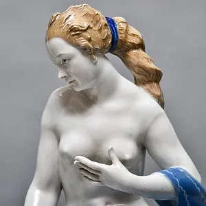 Редкость! Очень Большая Фарфоровая статуэтка «ПОХИЩЕНИЕ ЕВРОПЫ», Karl Ens Германия, начало ХХ века. 