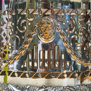 Антикварная Сервировочная Металлическая Подставка для Бутылок - Бутылочная передача, SHEFFIELD Англия.