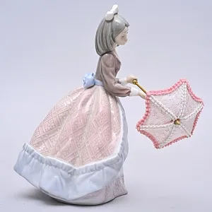 Коллекционная Фарфоровая статуэтка «Девочка с кружевным зонтиком. Джулия», Lladro Испания.