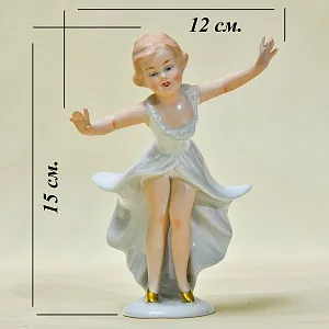 Коллекционная Фарфоровая статуэтка «Маленькая Танцовщица» ВАЛЕНДОРФ - WALLENDORF Германия.