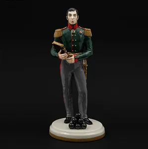 Коллекционная Авторская Статуэтка «Генералы Отечественной Войны 1812 года - Аракчеев А.А.», фарфор, Россия. 