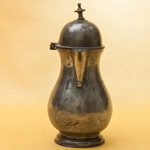 Небольшого размера Антикварный Оловянный Кофейник на 0,6 литра. Бельгия, ХIХ век.