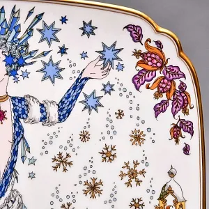  Коллекционная Тарелка - Настенное Блюдо «Времена года. Зима», Фарфор Hutschenreuther Германия - 1978 год.