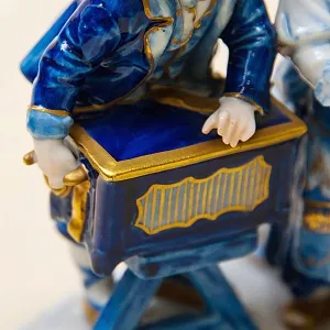 Парная Фарфоровая Статуэтка «Маленький Шарманщик» ФОЛКСТЕД - VOLKSTEDT  Германия.