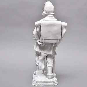 Большая Фарфоровая Статуэтка «ПУТНИК», Wiener Porzellanmanufaktur Augarten, Австрия середина ХХ века.