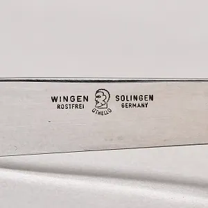 Редкость! Большой Сервировочный Набор для стейка «Охота», Германия, ANTON WINGEN Solingen, 50 -е гг.