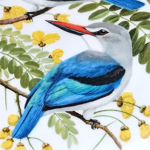 Коллекционная Тарелка - Блюдо «Лесной зимородок» Фарфор, Franklin Porcelain США - 80-е гг.