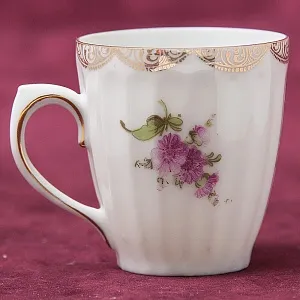 Антикварная Кофейная пара «БУКЕТ», Wurttemberg Германия, 1904 - 1934 годы.