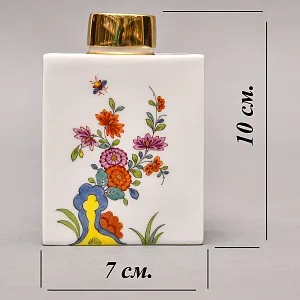 Коллекционная Фарфоровая Чайница - Баночка с крышкой «Букет», MEISSEN Германия ХХ век.