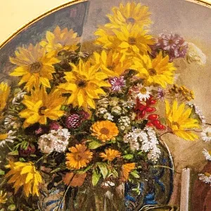 Коллекционная Номерная Тарелка «Натюрморт на камине» Фарфор, Royal MOSA, Голландия -1988 год.