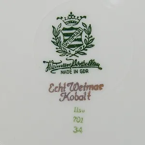 Коллекционное Сервировочное Блюдо Тарелка «Солнечный Ветер» Фарфор WEIMAR Германия -1949 год.