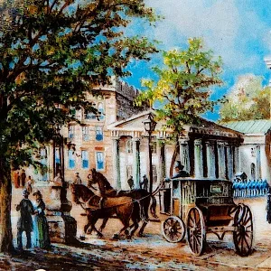 Коллекционная Тарелка «Бранденбургские ворота» Фарфор VOHENSTRAUSS, Германия -1991 год.