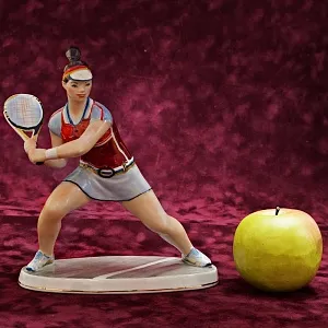 Авторская Фарфоровая статуэтка «ТЕННИСИСТКА», ДФЗ Дулево Россия.