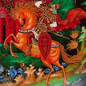 Коллекционная Тарелка «РУСЛАН И ЛЮДМИЛА» Фарфор - ЛФЗ, СССР - 1988 год.