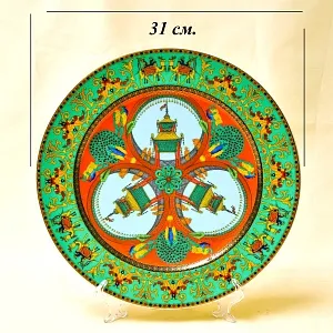 «Путешествие Марко Поло» - Коллекционная Фарфоровая Тарелка - Блюдо, VERSACE, Rosenthal Германия - 1995 год.
